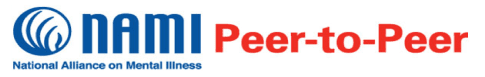 A red and white logo for peewee