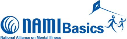 A blue and white logo for the hospital illness association.
